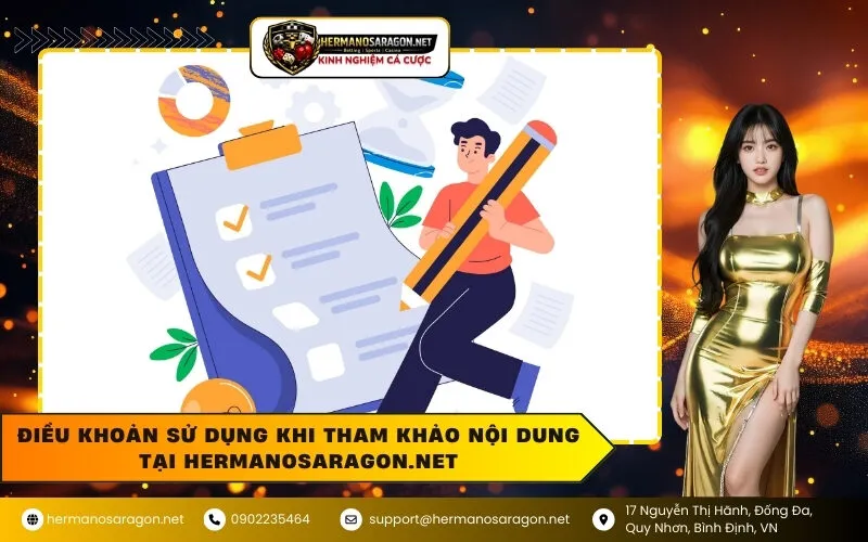 Điều Khoản Sử Dụng Khi Tham Khảo Nội Dung Tại hermanosaragon.net