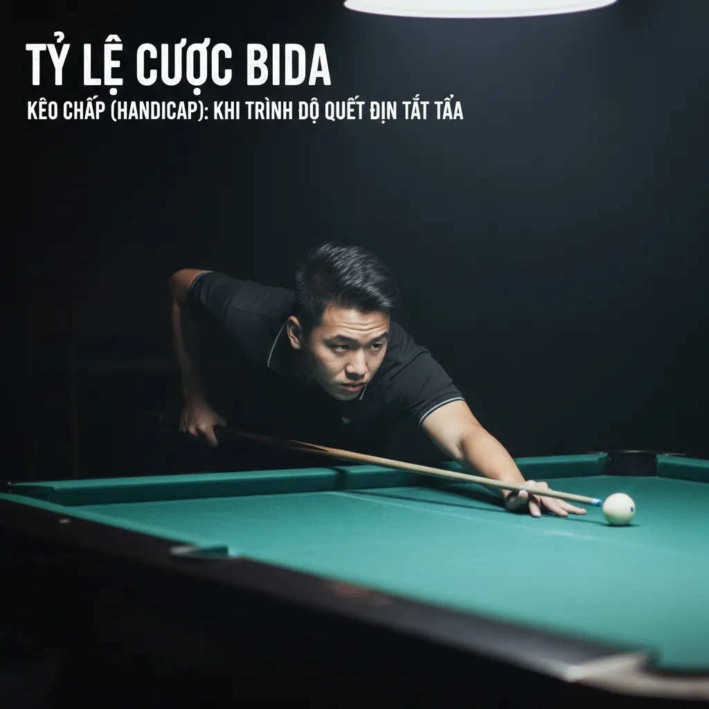 Player focused on the billiards table