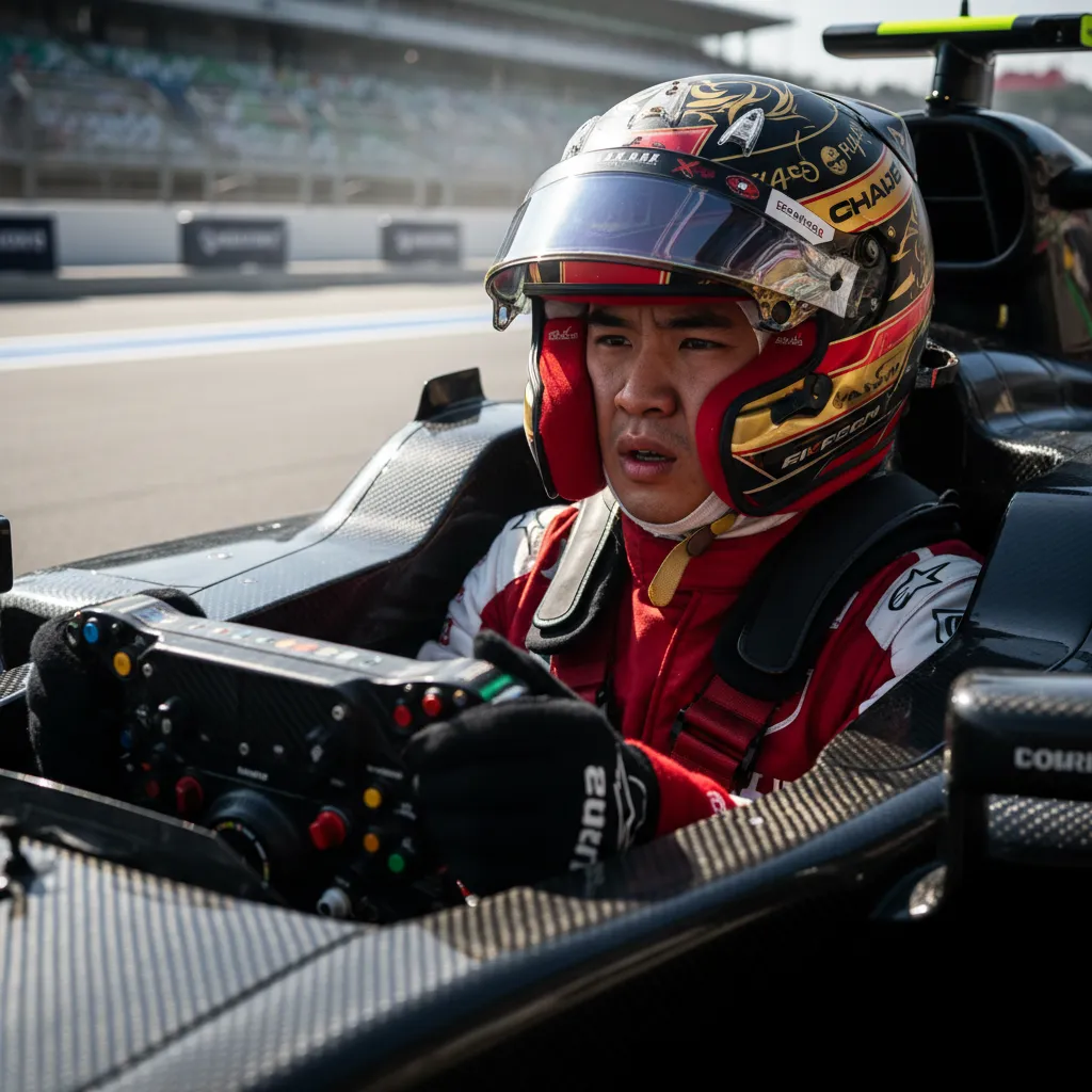 Charles Leclerc và chiếc xe Ferrari F1